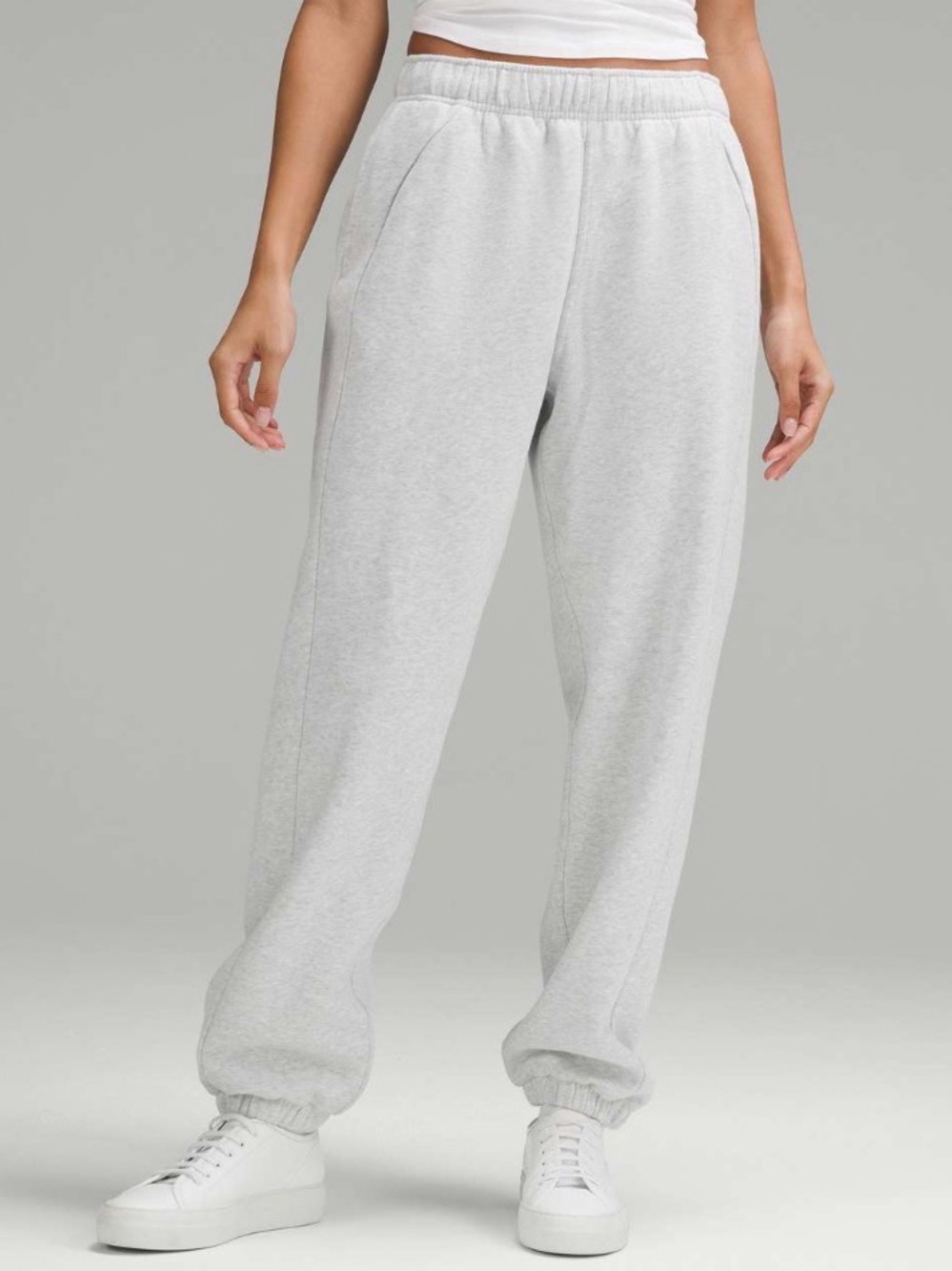 Lululemon Scuba Mid-Rise Oversized Jogger *Regular Heather Core Ultra LT. Grey L